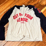 PINK - Victoria's Secret Women’s Victoria secret pink Boston Red Sox baseball shirt. Size large Photo 0