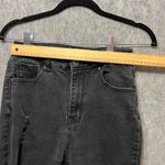 Wax Jean ‎ Distressed Black Wash Skinny Jeans Ripped Frayed Hem Women's Size 9/29 Photo 5