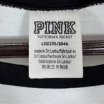PINK - Victoria's Secret Victorias Secret Pink Logo Mesh Sleeve Colorblock Baseball Tee White Black Large Photo 9