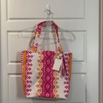 HALE BOB Doanna Canvas Tote Bag - Pink NWT Photo 1