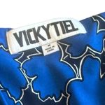 Vicky Tiel Blue Print Wrap Photo 10