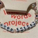 Little Words Project Bracelet Good energy white pink bead fashion jewelry New Photo 3