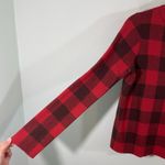 Field Flower Anthropologie Red Buffalo Plaid Wool Blend Mock Neck Sweater Size S Photo 6