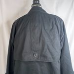 London Fog  Black Union Made Wool Lined Classic Long Trench Coat Size 8 Regular Photo 5
