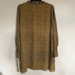 Sugar Lips Women’s  Tiered Long Sleeve Cheetah Print Mini Dress Size Small Photo 11