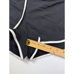 Athleta  Running Shorts White‎ Trim Athletic Gym Activewear Black Size M Photo 5