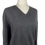 Valentino Jeans Wool Blend V Neck Grandpa Pullover Sweater IT Size 56 Gray Photo 11
