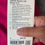 Lululemon  Dance Studio High-Rise Short 3.5" Passionate Size 4 Photo 4