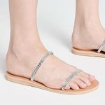 NIB Ancient Greek Sandals Saita Crystal Photo 0