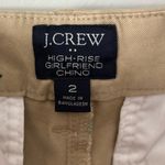 J.Crew  High Rise Girlfriend Chino Pant Khaki Tan Green Christmas Trees Holiday Photo 9