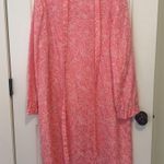 Vintage 50 60s ELEANORE HADLEY pink/white Floral Puff Sleeve Hippie Dress LG Pink Photo 7