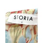 Storia Floral Cotton Puff Sleeve Smocked Wide Leg Jumpsuit Boho Cottagecore L Photo 2