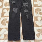 Current/Elliott  Boyfriend The Fling‎ Repair Distressed Black Jeans Size 25 Photo 9