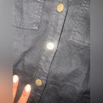 Nanette Lepore NWT Black Sleeveless Denim Button-Down Dress size 14 Photo 5