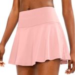 NWT SANTINY Tennis Skirt with Pockets Women's High Waisted Athletic Golf Skirts Pink Size XS Photo 0