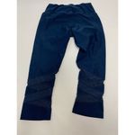 Apana  Women's Jegging Pull On Pants Elastic Waist Blue Mesh Hem Small Photo 2