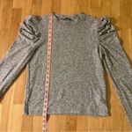 ZARA  soft touch sweater shirt puff shoulder Pearl details Photo 10