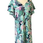 Lilly Pulitzer Kathie dress v-neck ruffled short sleeve midi size 6 Photo 0