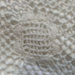 Vintage 90s Dress White Crochet Floral Sleeveless Bow Detail Midi Boho Plus 2X Photo 7