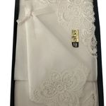 Vintage Alba Swiss Made 100% Cotton Ladies Handkerchief Lace NEW Boxed White Photo 8