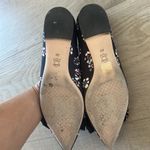 Tory Burch  Rosalind Satin Ballet Flat In Black Stamped Floral Size 8 Photo 5