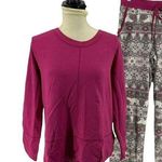 Nautica Womens Pajama Set Grey Fair Isle Polar Bear Pups Fleece Medium Photo 0