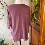 American Eagle  soft and sexy hi-low asymmetrical flowy oversized top plum Photo 2