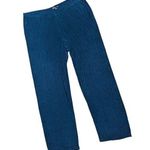 Vtg Y2K Made in Heaven Teal Blue Slinky Stretch Jersey Wide Leg Pull On Pants 1X Photo 0