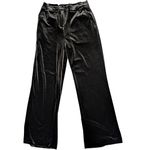 Skies Are Blue Black Velvet Wide Leg Pants Shimmer Small New Years Eve Luxury Photo 4