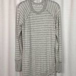 Athleta Gray&White Stripe Criss Cross Sweatshirt Dress Sz.S Photo 2