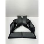 Open Edit Platform Sandals Size 8.5 Black Square Open Toe Knotted Heels Photo 4