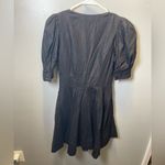 House of Harlow 1960 Women's Linen Blend Puff Sleeve Mini Dress Black Size 4 Photo 1