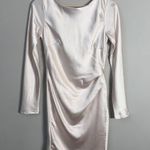 Hello Molly Expressed Permission Mini Dress Women's XS 2 Champagne Satin NWT Photo 6
