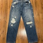 J Brand  Jeans Ivy Womens 26 High Rise Bleach Wrecked Faded Cropped Button Fly Photo 0