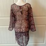 NWT SWIM COVER UP Purple Size M Photo 4