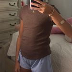 American Eagle  tight brown shirt Photo 0