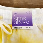 Stars Above by Target Women's Soft Fleece Lounge Shorts Tie dye yellow/white Large Photo 3