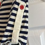 Nanette Lepore  Swim Women’s Navy Blue and Ivory Striped Beach Cover-up - Size S Photo 3