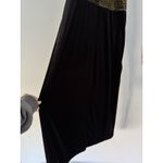 Vintage Studio Petites Ease Velvet Midi Dress Size Large Green & Black Photo 5