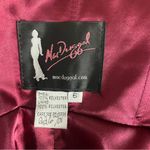 Mac Duggal Crimson Red Lace Bell Sleeve Cocktail Dress Beaded Waist Photo 8