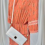 Dooney & Bourke Authentic Vintage  White Leather crossbody clutch bag/handbag Photo 0