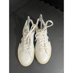 VEJA  Esplar Leather Sneakers Womens Size 6 US EU 37 White Black Used Low Top Photo 2
