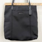 Coach Vintage 6217 Black Neoprene w/ Leather Handle Triple Compartment Tote Bag Photo 5