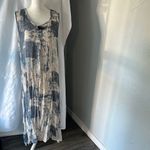 Simply Couture  Blue and Cream Maxi Dress Photo 5