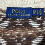 Ralph Lauren Polo  Cable Knit Fair Isle Wool Sweater XS Nordic Sample Rare Photo 4