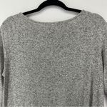Gibson  Pullover Sweater Long Sleeve Knot Front Womans Size M Gray Photo 8