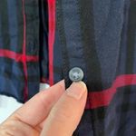 Isabel Maternity  Blue Red Plaid Button Down Shirt Womens XS Fall Flannel Casual Photo 3