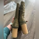 Franco Sarto Brand new!  Suede Green Heeled Fashion Mid Calf Boots women’s size 5 Photo 7