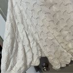Andree by Unit  Cream Textured Knit Sweater White Oversized Batwing Cozy 2X Photo 5