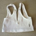 Free People Happiness Runs Scoop Neck Bra White M/L Photo 4